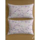 Voddi 2 Adet Fermuarlı 50X70 cm Yastık Kılıfı %80 Pamuk - Lila - 50 X 70