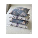 VODDİ 4'lü Yastık Kılıfı Seti 50x70 cm - Flamingo ve Lavanta Desenli Fermuarlı Yastık Kılıfı