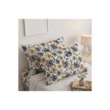 VODDİ Çiçek Desen'li | 2 Adet | Fermuarlı | 50x70 Cm Yastık Kılıfı | Pamuklu