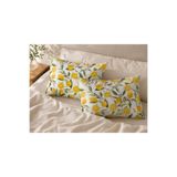 VODDİ Limon Desen | 2 Adet | Fermuarlı | 50x70 Cm Yastık Kılıfı | Pamuklu