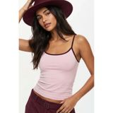 VODENS Pembe Askılı %100 Pamuk Bluz