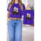 Vodexa Anne Kız Çocuk Kombin Oversize Tişört Anne Çocuk Twin T-Shirt Anne Kız El Ele Baskılı - 11 - 12 Yaş - Pembe