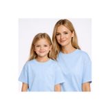VODEXA Anne Kız Çocuk Kombin Oversize Tişört – Anne Çocuk Twin T-Shirt BASKISIZ Baskılı (Tekli Fiyat)