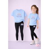 VODEXA Tayt - T-Shirt Takım Anne Kız Kombin %100 Pamuk Esnek Rahat Günlük Spor kombin