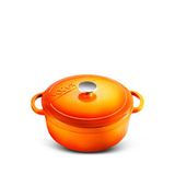 Voeux Kitchenware Amusant Turuncu 28 cm Derin Döküm Tencere