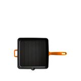 Voeux Kitchenware Amusant Turuncu Döküm Kare Izgara 25 cm Tava