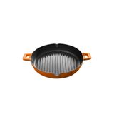 Voeux Kitchenware Amusant Turuncu Döküm Yuvarlak Izgara 30 cm Tava