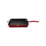 Voeux Kitchenware L'amour Kırmızı Döküm Kare Izgara 25 cm Tava