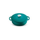 Voeux Kitchenware Profond Turkuaz 24 cm Sığ Döküm Tencere