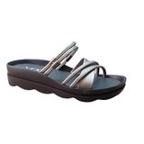Voga 1707 Platin Cilt Comfort Casual Anatomik Günlük Rahat Terlik