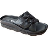 Voga 171200 Siyah Cilt Comfort Casual Anatomik Günlük Terlik - Cilt Siyah