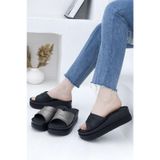 Voga 2589 Comfort Casual Dolgu Taban Kadın Terliği
