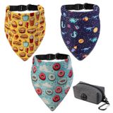 Vogano Köpek Bandana Yaka Atkısı Köpek için, 3'lü Paket Köpek Bandana, Köpek ve Kedi Küçük, Orta ve Büyük Ayarlanabilir Üçgen Köpek Bandana Yaka, 1 Köpek Kaka Çantası (Büyük)