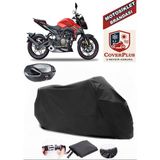 Voge 300 R Branda Siyah Arka Çanta Uyumlu(Topcase) Motosiket Brandası Motor Örtüsü Çadır Su Geçirmez Motosiklet Kılıfı Motor Brandası,lastikli,taşıma Torbalı