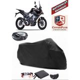 Voge 500 Ds Branda Siyah Arka Çanta Uyumlu(Topcase) Motosiket Brandası Motor Örtüsü Çadır Su Geçirmez Motosiklet Kılıfı Motor Brandası,lastikli,taşıma Torbalı