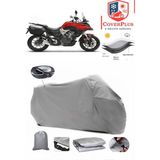 Voge 500 Dsx Branda Gri Arka Çanta Uyumlu(Topcase) Motosiket Brandası Motor Örtüsü Çadır Su Geçirmez Motosiklet Kılıfı Motor Brandası,lastikli,taşıma Torbalı