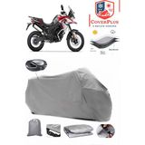 Voge 650 Dsx Branda Gri Arka Çanta Uyumlu(Topcase) Motosiket Brandası Motor Örtüsü Çadır Su Geçirmez Motosiklet Kılıfı Motor Brandası,lastikli,taşıma Torbalı