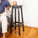 Vogel Home Design Bar Taburesi Siyah Eskitme