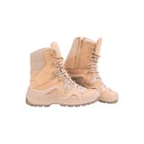 Vogel M1491 Nubuck Deri Fermuarlı Taktik Bot - Bej