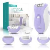VOGOE HR310 4'ü 1 Arada Kadın Epilatörü, Kablosuz, 21 Cımbız, Yüz, Bacak ve Bikini İçin