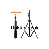 Voground 280 cm 2.8 m 9FT Ağır Video Tripod Işık Standı Katı Softbox Standı Led video ışığı projeksiyon stand