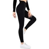 Vogsign Kadın Siyah Yüksek Bel Fitilli İçi Polarlı Kışlık Tayt (1, SİYAH, 4XL)