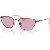 Vogue 0VO4316S 514976 56 Kadın Güneş Gözlüğü Metal Çerçeve ile Mor UV 400 Filtreli