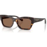 VOGUE 0VO5658SU W65673 53 Güneş Gözlüğü Kadın UV 400 Filtreli Havana Kahve Renkli Çerçeve - Kahverengi