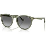 Vogue 5599 318711 Unisex Güneş Gözlüğü 53 mm Yeşil Çerçeve UV Koruma ve Füme Cam ile