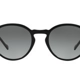 Vogue Eyewear Erkek Güneş Gözlüğü Gri Şeffaf Çerçeve, Mor Kahverengi Lensler, 51MM, Siyah, 51 mm