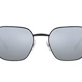 Vogue Eyewear Erkek Vo4257s Kare Güneş Gözlüğü, Siyah/Yeşil Aynalı Gümüş, 52 mm