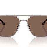 Vogue Eyewear Erkek Vo4289s Aviator Güneş Gözlüğü, Gunmetal/Koyu Kahverengi, 59 mm