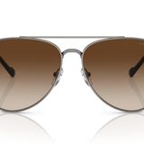Vogue Eyewear Erkek Vo4290s Aviator Güneş Gözlüğü, Gunmetal/Kahverengi Gradyan, 60 mm