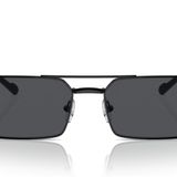 Vogue Eyewear Erkek Vo4309s Dikdörtgen Güneş Gözlüğü, Siyah, 57 mm