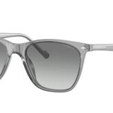 Vogue Eyewear Erkek Vo5351s Dikdörtgen Güneş Gözlüğü, Şeffaf Gri/Gri Gradyan, 54 mm