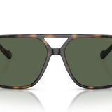 Vogue Eyewear Erkek Vo5531s Aviator Güneş Gözlüğü, Toplam Koyu Havana/Koyu Yeşil Polarize, 60 mm