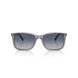 Vogue Eyewear Erkek Vo5618s Kare Güneş Gözlüğü, Şeffaf Gri/Gri Gradyan Mavi, 57 mm