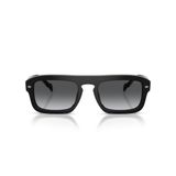 Vogue Eyewear Erkek Vo5620s Dikdörtgen Güneş Gözlüğü, Siyah/Gradyan Gri Polarize, 53 mm