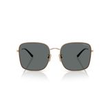 Vogue Eyewear Kadın Vo4327sd Kare Güneş Gözlüğü, Gül Altın/Koyu Gri Polarize, 57 mm