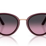 Vogue Eyewear Kadın Vo5230s Kelebek Güneş Gözlüğü, Tam Kiraz/Menekşe Gradyan Gri, 54 mm