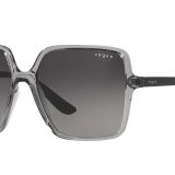 Vogue Eyewear Kadın Vo5352s Kare Güneş Gözlüğü, Şeffaf Gri, 56 mm