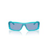 Vogue Eyewear Kadın Vo5442sm Dikdörtgen Güneş Gözlüğü, Opal Açık Mavi/Açık Mavi, 22 mm