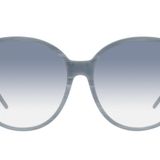 Vogue Eyewear Kadın Vo5509s Yuvarlak Güneş Gözlüğü, Azure Boynuz/Şeffaf Gradyan Mavi, 56 mm