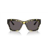 Vogue Eyewear Kadın Vo5524s Kare Güneş Gözlüğü, Sarı Kaplumbağa/Siyah Duman, 54 mm