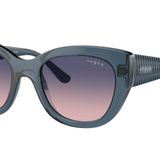 Vogue Eyewear Kadın Vo5567s Kelebek Güneş Gözlüğü, Mavi, 52 mm