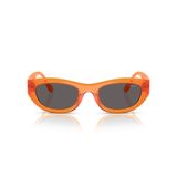 Vogue Eyewear Kadın Vo5616s Kedi Gözü Güneş Gözlüğü, Şeffaf Turuncu/Siyah Duman, 51 mm