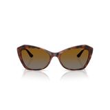 Vogue Eyewear Kadın VO5626S Kedi Gözü Güneş Gözlüğü, Koyu Havana/Gri Gradyan Kahverengi Polarize, 56 mm