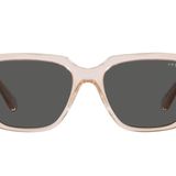 Vogue Eyewear Kadın X Hailey Bieber Koleksiyonu Vo5512s Dikdörtgen Güneş Gözlüğü, Opal Açık Şeftali/Koyu Gri
