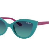 Vogue Eyewear Vj2003 Kedi Gözü Güneş Gözlüğü, Mavi Gradyan, 46 mm