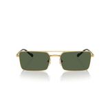 Vogue Eyewear VO4309S Güneş Gözlüğü, Altın/Koyu Yeşil Polarize, 55 mm, Altın, 55 mm